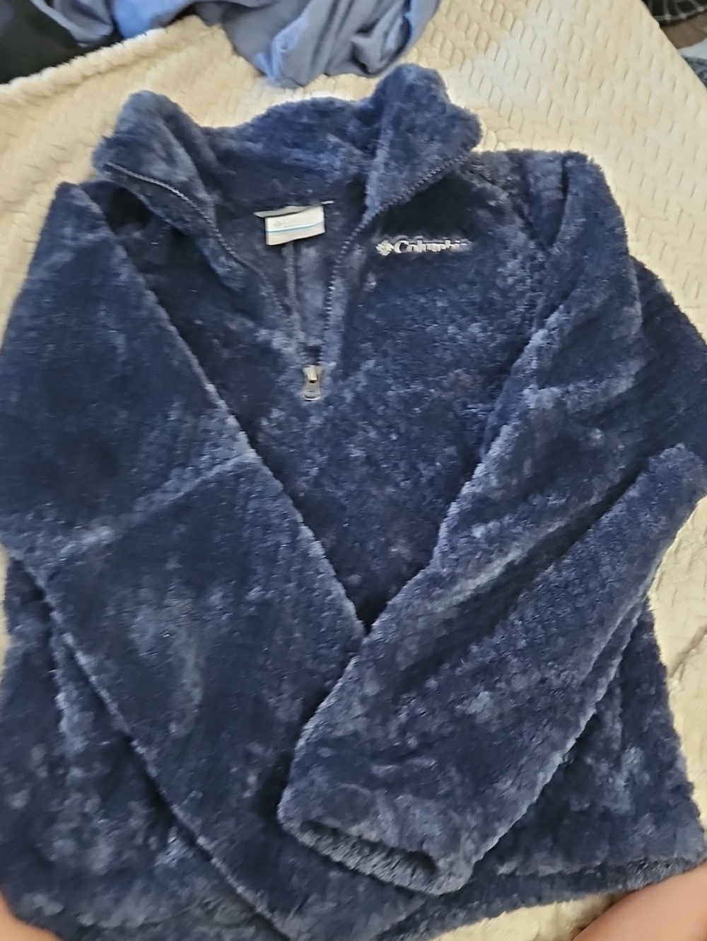 Columbia Women's Navy Plush Half-Zip Fleece Pullover